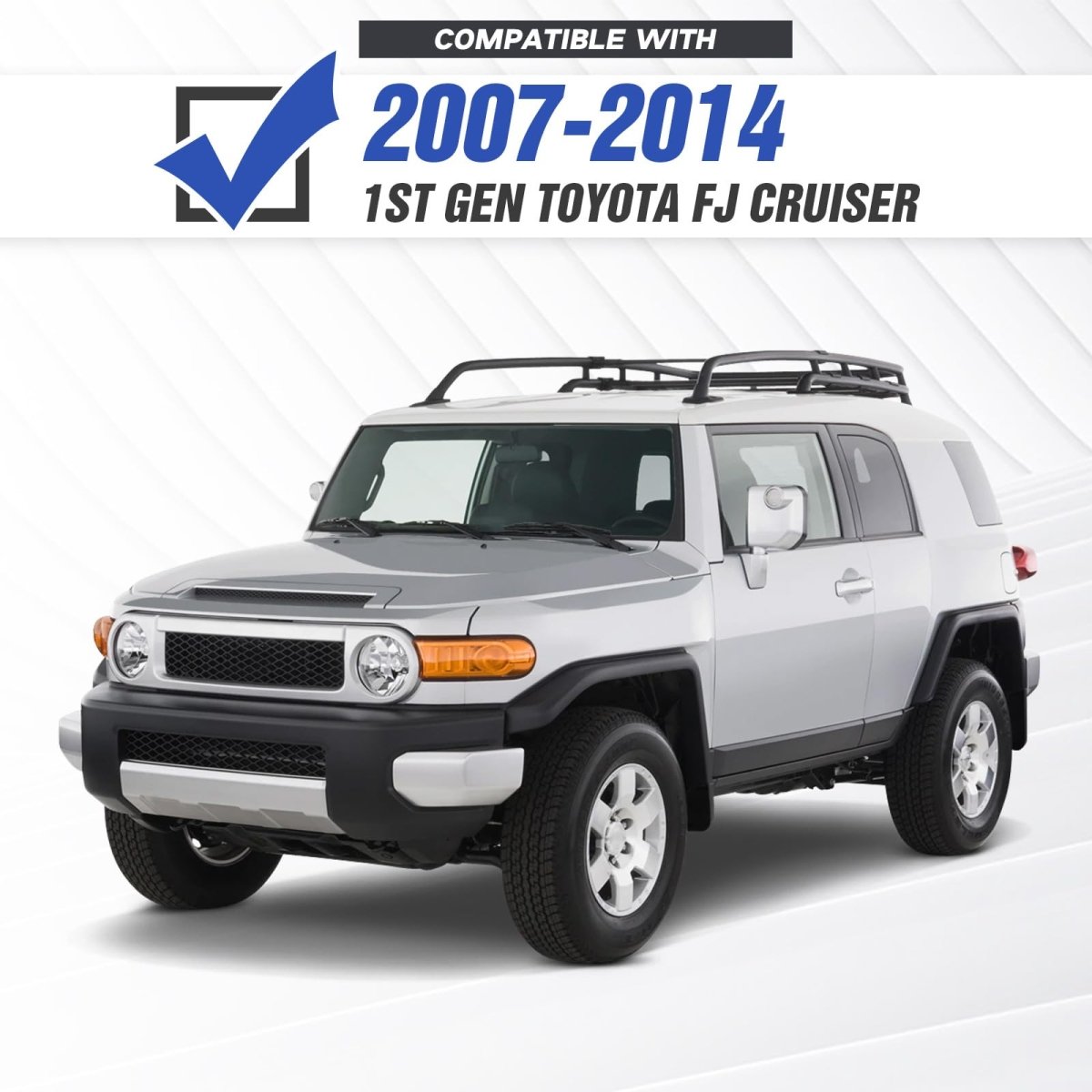 Front Aftermarket Truck Bumpers Compatible with 2007-2014 Toyota FJ Cruiser 1st Gen