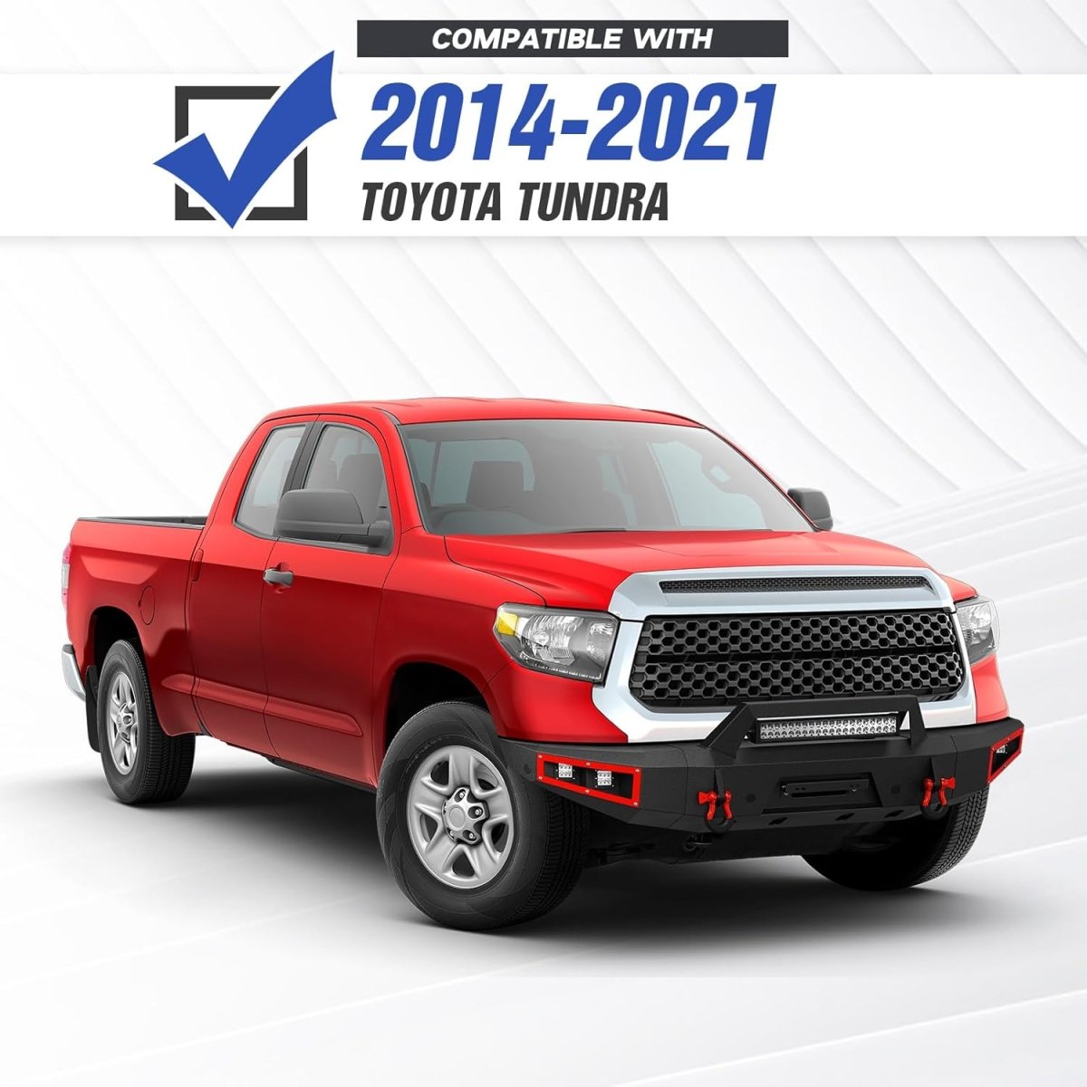 Front and Rear Brand Bumpers for 2014-2021 Toyota Tundra with Winch Plate | Yzona