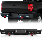 Heavy Duty Rear Truck Bumpers for 2014-2018 Chevy Silverado 1500 & GMC Sierra 1500 | Yzona