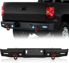 Heavy Duty Rear Truck Bumpers for 2014-2018 Chevy Silverado 1500 & GMC Sierra 1500 | Yzona
