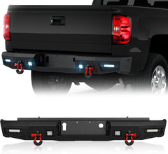 Heavy Duty Rear Truck Bumpers for 2014-2018 Chevy Silverado 1500 & GMC Sierra 1500 | Yzona