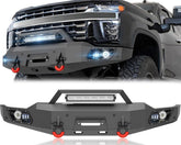 Replacement Truck Bumpers for Silverado Front Bumpers 20-23 Chevy Chevrolet Silverado 2500 3500 HD with Winch Plate| Yzona