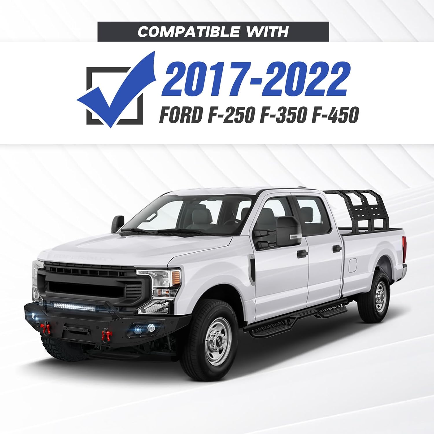 for F250 Front Bumpers Compatible with 2017-2022 4th Gen Ford F250 F350 F450 Super Duty | Yzona
