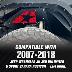 Yzona Fender Liners | 2007-2018 Jeep Wrangler JK & JKU Unlimited Sport Sahara Rubicon