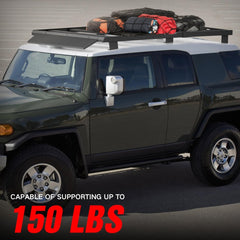 Roof Rack Cargo Basket Compatible with 2007-2014 Toyota FJ Cruiser | Yzona