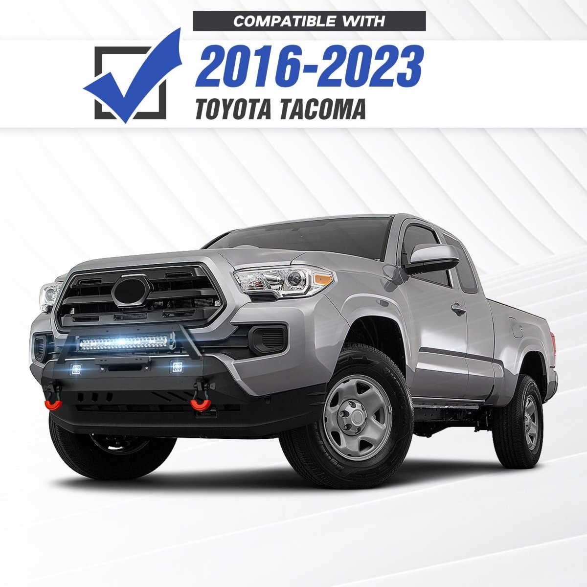 for Toyota Tacoma Aftermarket Bumpers Compatible with 2016-2023 3nd Gen - Yzona