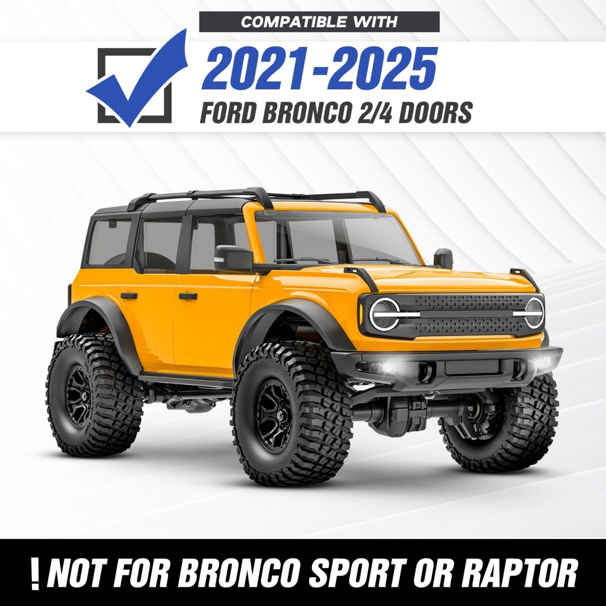 Aftermarket Truck Bumpers Compatible with 2021-2025 Ford Bronco - Yzona