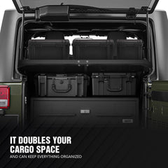 Interior Cargo BasketCompatible with 2007-2025 Jeep Wrangler JK JKU & JL JLU