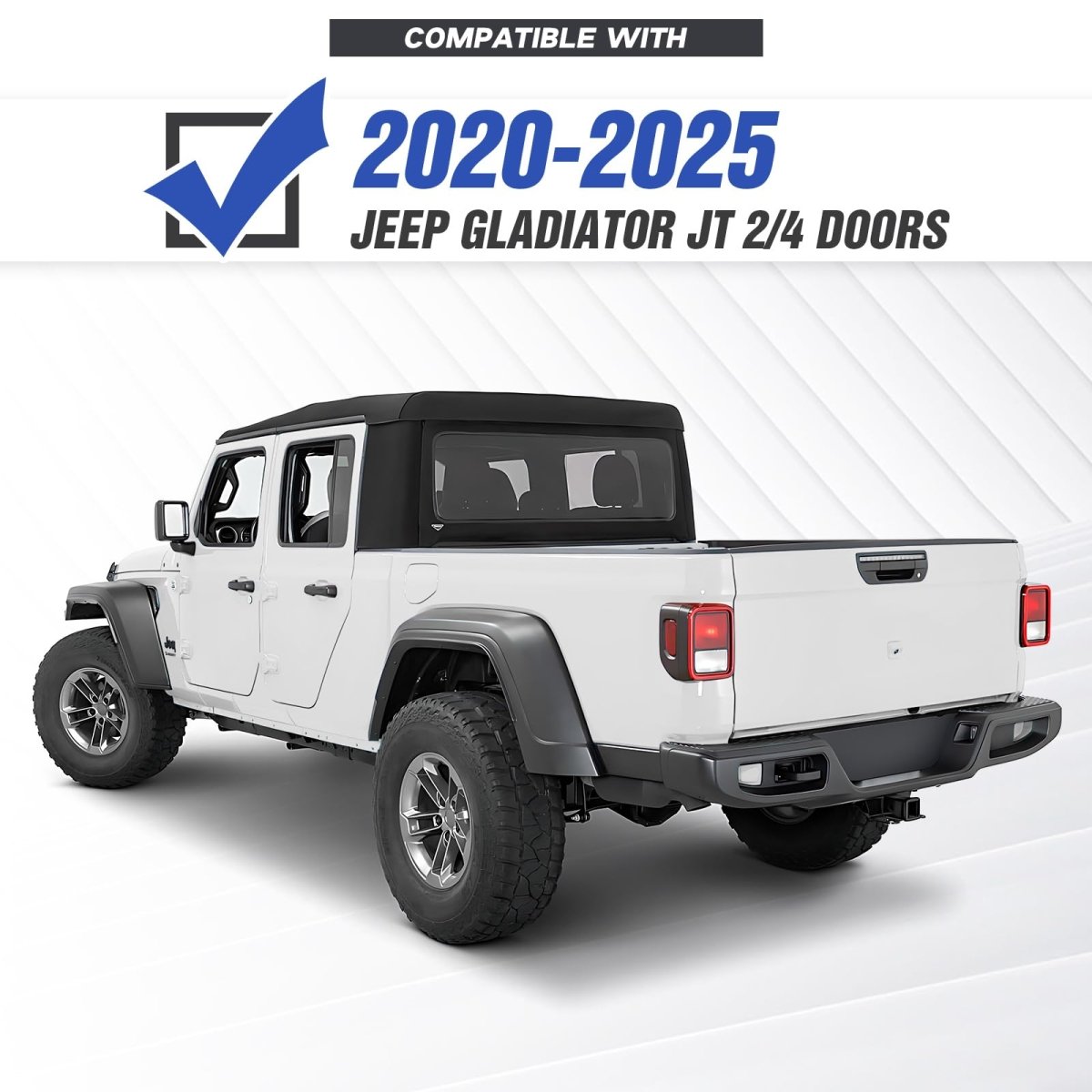 Heavy Duty Replacement Bumpers Compatible with 2020-2025 Jeep Gladiator JT - Yzona