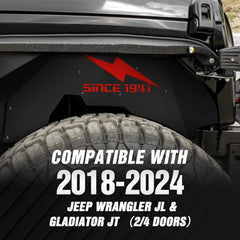 for Jeep Wrangler JL Inner Fender Liner | 18-24 Jeep Wrangler JL JLU & Gladiator JT 2/4 Doors | Yzona