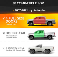 CrewMax Cab Side Steps Running Boards for Trucks 2007-2021 Toyota Tundra | Yzona