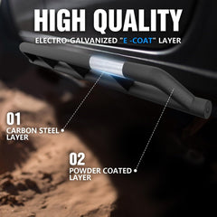 Yzona Truck Single Side Step Compatible with 2020-2025 Jeep Gladiator JT 4 Doors Running Boards