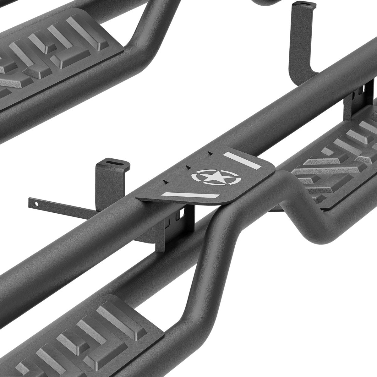 Black Side Steps for 1999-2006 Silverado & Sierra 1500 | 2001-2006 Silverado & Sierra 2500 3500HD - Yzona