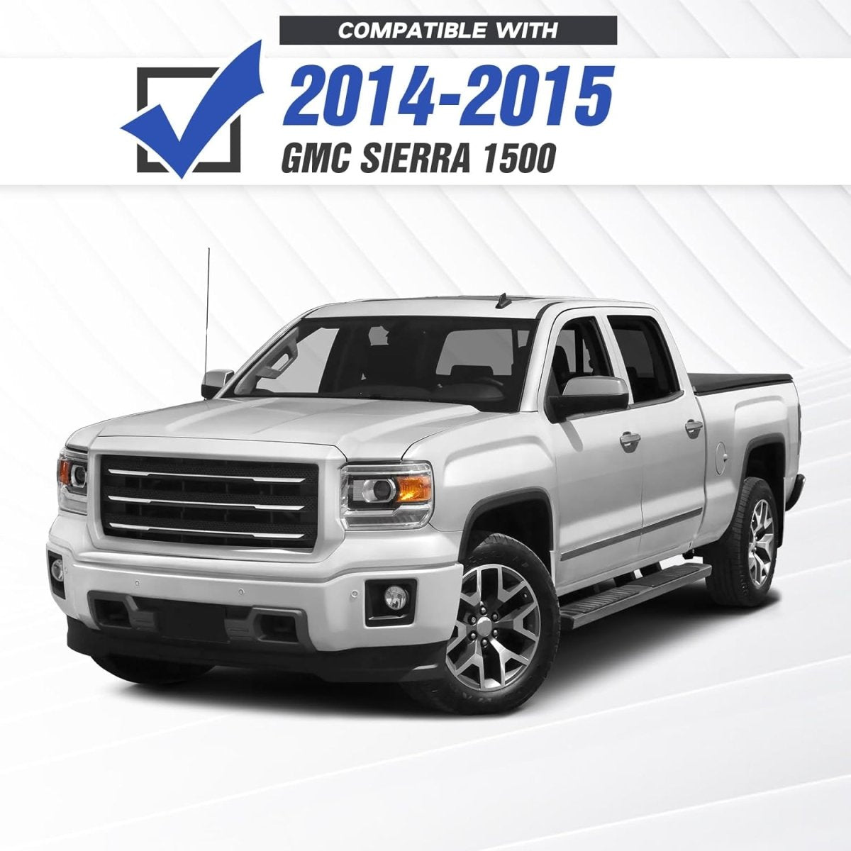 Pickup Truck Best Aftermarket Bumpers for 2014 2015 GMC Sierra 1500 Off-Road Bumper Equipped with 5 x LED Lights | Yzona