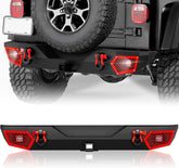 for Jeep Aftermarket Rear Bumper Compatible with 1987-2006 Jeep Wrangler TJ YJ LJ (2/4 Doors) | Yzona