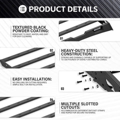 Roof Rack Cargo Basket Compatible with 2007-2021 Toyota Tundra CrewMax Cab | Yzona