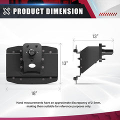 Adjustable Spare Tire Carrier Compatible with 2018-2025 Jeep Wrangler JL JLU