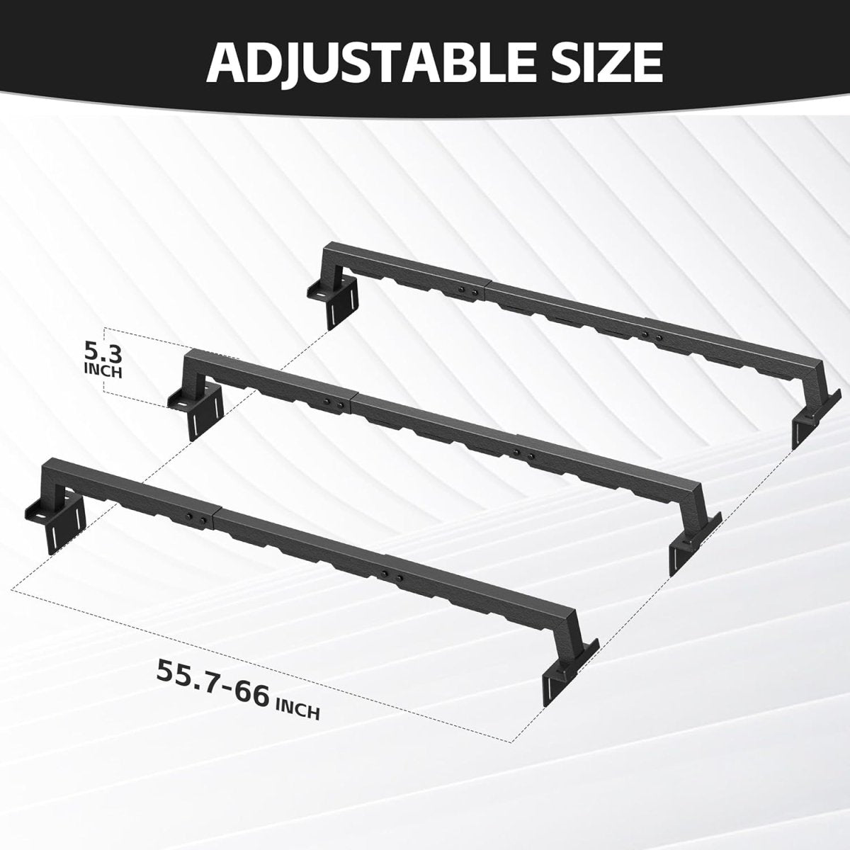 Adjustable Low Profile Pickup Truck Bed Racks | Yzona