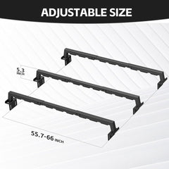 Adjustable Low Profile Pickup Truck Bed Racks | Yzona