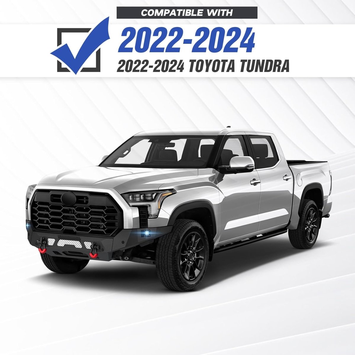 Offroad Front Bumpers Compatible with 2022-2024 Toyota Tundra with Winch Plate | Yzona