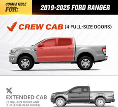 for Ford Running Boards Side Steps Compatible with 2019-2025 Ford Ranger | Yzona