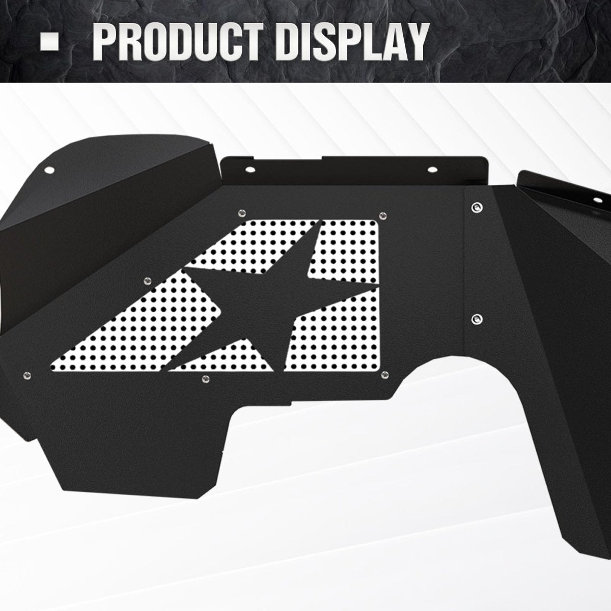 Front Inner Fender Compatible with 2007-2018 Jeep Wrangler JK & JKU Unlimited Sport Sahara Rubicon - Yzona