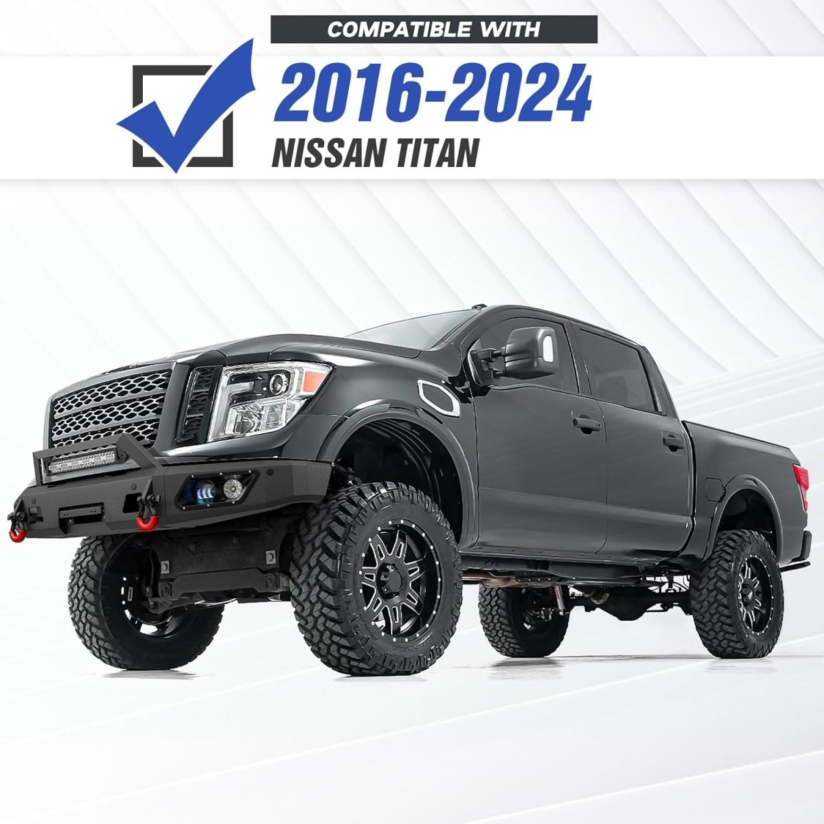 for Nissan Titan Off Road Bumpers Compatible with 2016-2024 Nissan Titan | Yzona