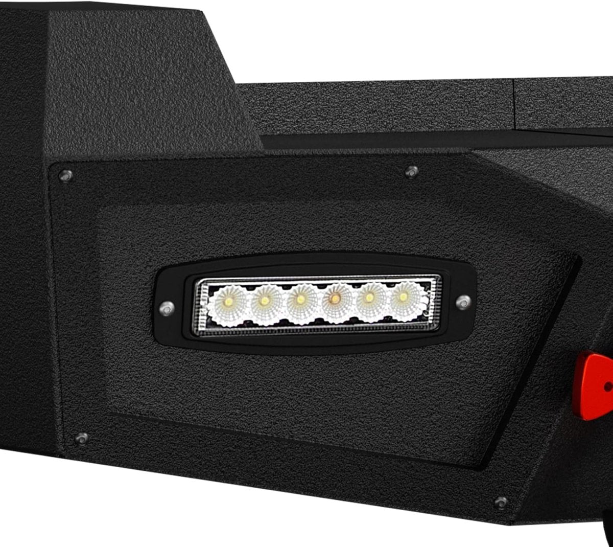 for Rear F350 Bumpers with Winch Compatible with 2017-2022 4th Gen Ford F250 F350 F450 with Paintable Armor | Yzona