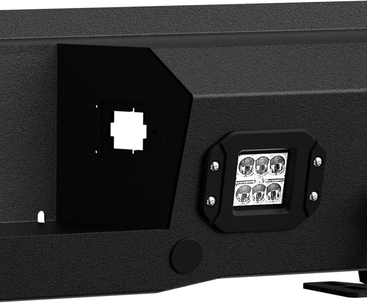 Truck Steel Rear Bumpers Compatible with 2014-2021 Toyota Tundra with Paintable Armor | Yzona