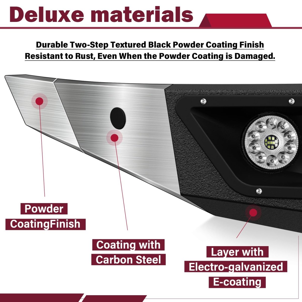 Aftermarket Bumpers for Trucks Compatible with 2014 2015 Chevy Silverado 1500