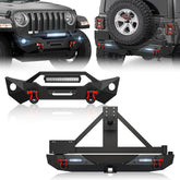 Aftermarket Front & Rear Bumper for 2018-2024 Jeep Wrangler JL JLU w/Sensor Holes | Yzona