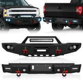 Front & Rear Pickup Heavy Duty Bumpers for 2015-2019 Chevy Silverado 2500 3500 HD Trucks | Yzona
