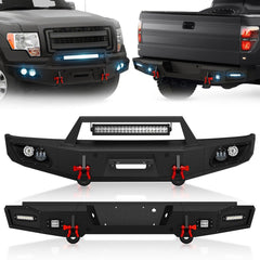 Winch Plate Front & Rear Car Bumpers for Sale 2015-2017 Ford F150(Excluding Raptor and Ecoboost) with Winch Plate | Yzona