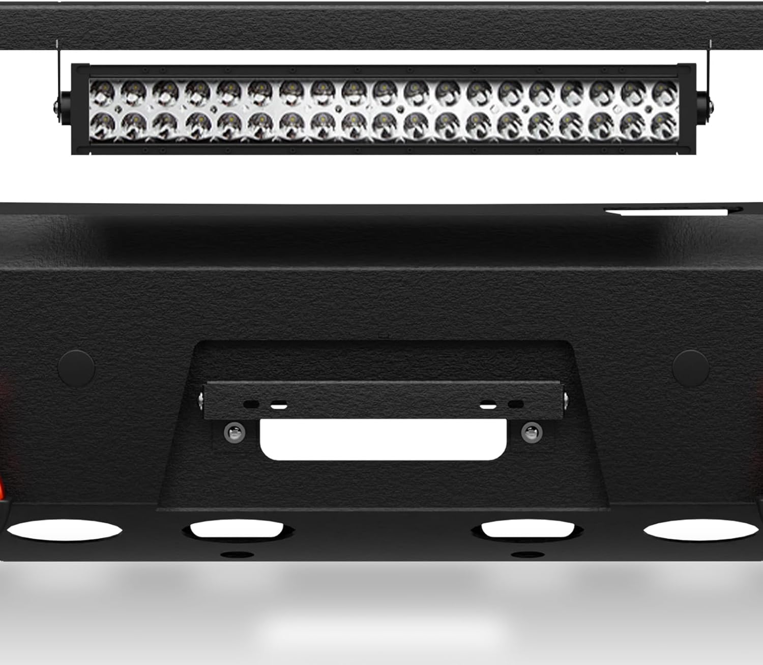 Pickup Truck Best Aftermarket Bumpers for 2014 2015 GMC Sierra 1500 Off-Road Bumper Equipped with 5 x LED Lights | Yzona