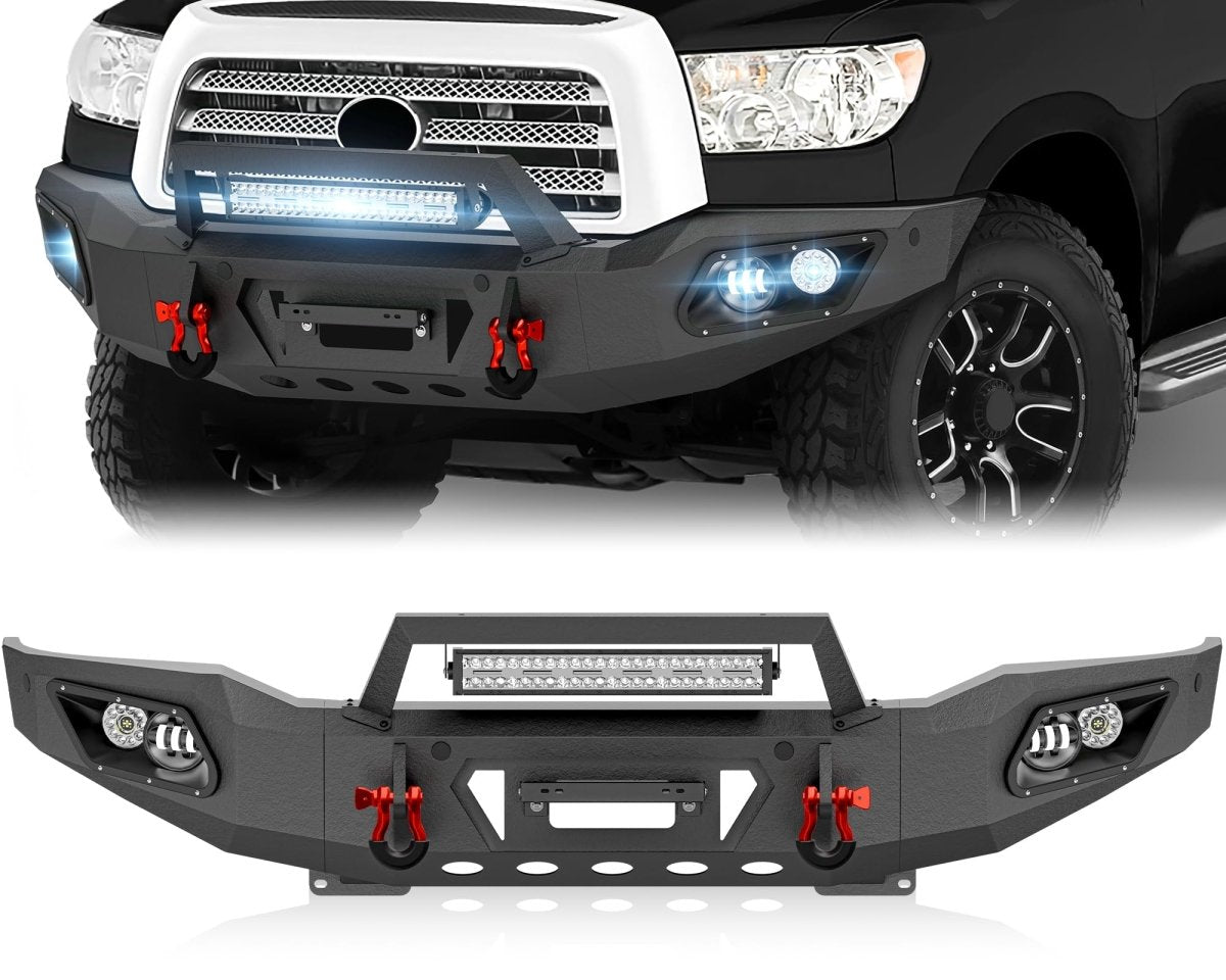Off Road Replacement Bumpers Compatible with 2007-2013 Toyota Tundra - Yzona