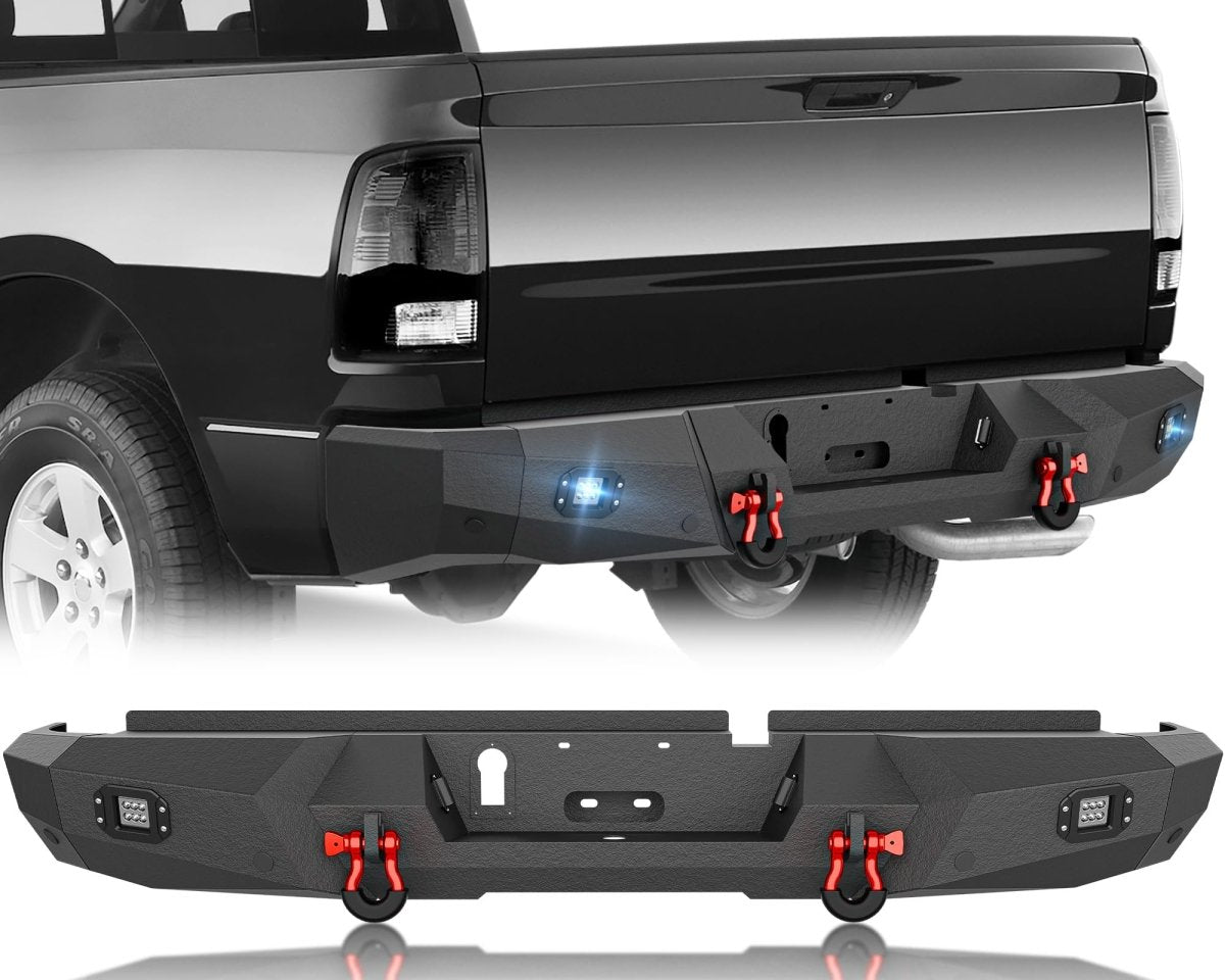 After Market Truck Rear Bumpers for 2009-2018 Dodge Ram 1500 & 2019-2024 Ram 1500 Classic | Yzona