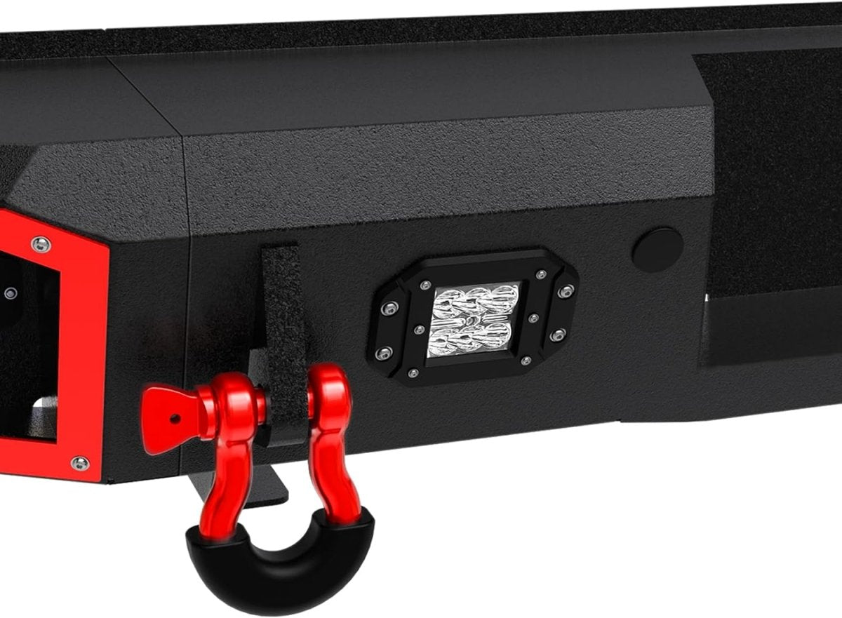 Off-road Rear Step Bumpers Compatible with 2007-2013 Toyota Tundra with Step Plate | Yzona