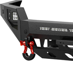 for Toyota Tacoma Front Bumpers Compatible with 2016-2023 Toyota Tacoma 3rd Gen Equipped with 3 x LED Lights | Yzona