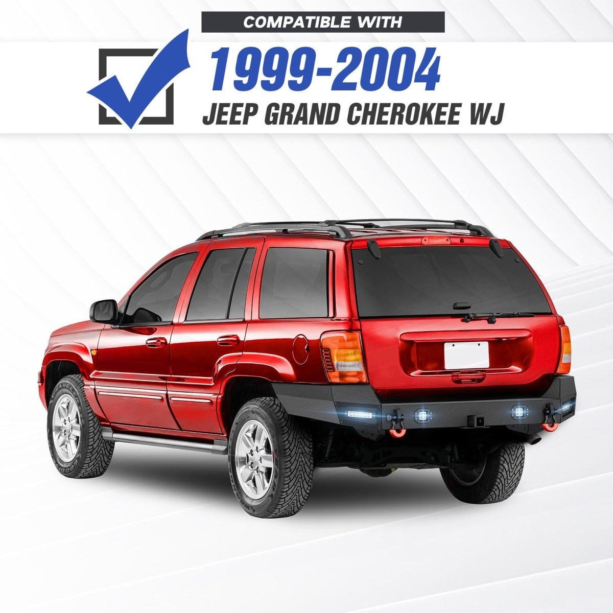 Factory Replacement Bumpers Compatible with 1999-2004 Jeep Grand Cherokee WJ 2nd Gen - Yzona