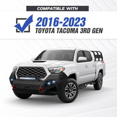 for Toyota Off Road Bumpers Compatible with 2016-2023 Toyota Tacoma 3rd Gen with Winch Plate | Yzona