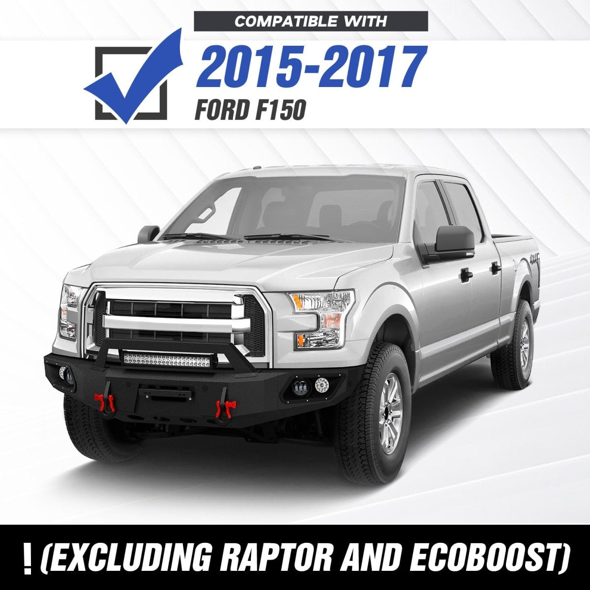 Aftermarket Bumpers for Trucks Compatible with 2015-2017 Ford F150