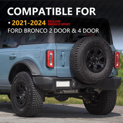 Trailer Hitch Receiver | 21-25 Ford Bronco 2 Door & 4 Door 2 Inch Hitch Receiver with Cover | Yzona