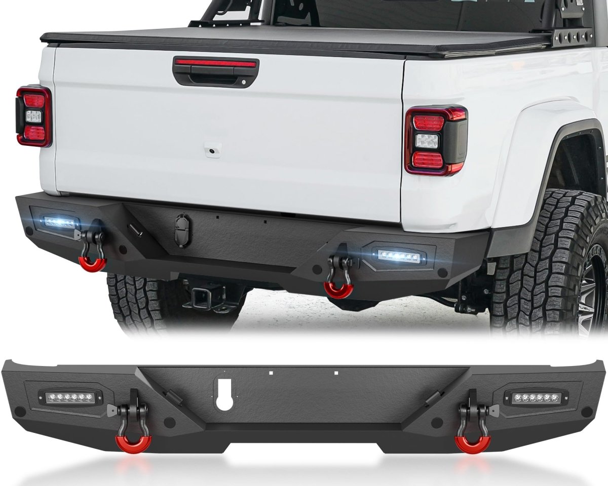 Best Replacement Bumpers Compatible with 2020-2025 Jeep Gladiator JT 2/4 Doors - Yzona