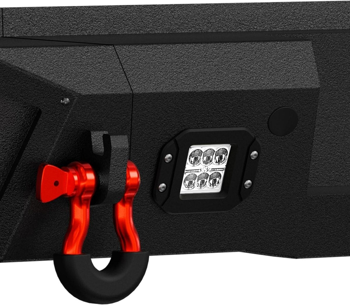 for Rear F350 Bumpers with Winch Compatible with 2017-2022 4th Gen Ford F250 F350 F450 with Paintable Armor | Yzona