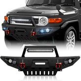 Strong Made Front Bumper for 2007-2014 Toyota FJ Cruiser 1st Gen with Winch Plate | Yzona