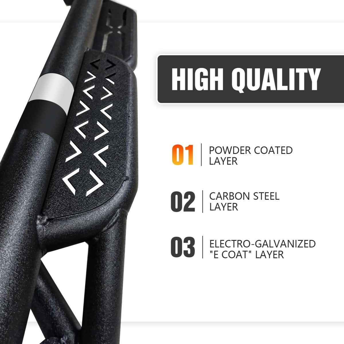 Side Steps for Trucks Compatible with 2005-2025 Nissan Frontier CrewCab - Yzona