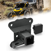 【Yzona】Bolt-On Steel Trailer Hitch Receiver, 2-Inch Class III Tow Hitch, 4.5mm Heavy-Duty 8000 lbs Towing Accessory for Can-Am Maverick 2022-2025