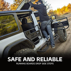 Yzona 2018-2025 Jeep Wrangler JL JLU Side Steps