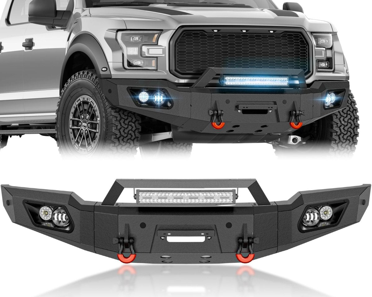 Aftermarket Replacement Bumpers Compatible with 2017-2020 F150 SVT Raptor - Yzona
