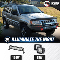 Aftermarket Heavy Duty Truck Front Bumpers for 1999-2004 Jeep 2nd Gen Grand Cherokee WJ | Yzona